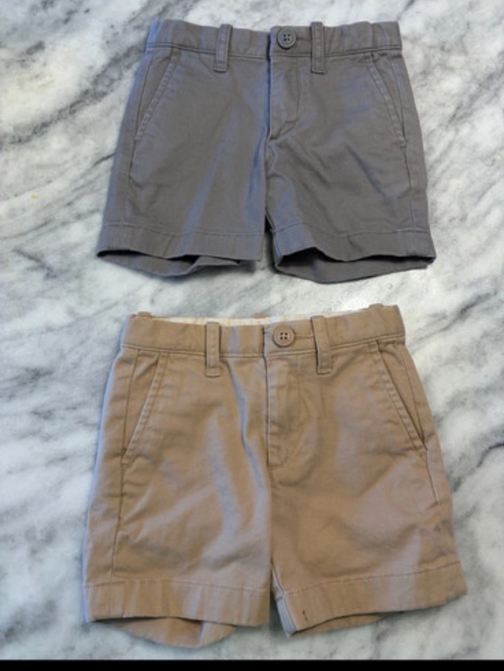 Crewcuts Boys Cotton Shorts in Gray and Tan